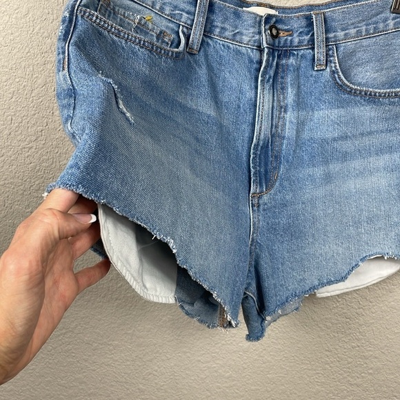 New Favorite Daughter Juni High Rise Shorts Floral Daisy Sunflower Sz 31 - Picture 5 of 16